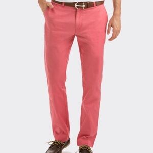 NWT VINEYARD VINES / Salmon Pink Club Pants Straight Leg Size 32x30